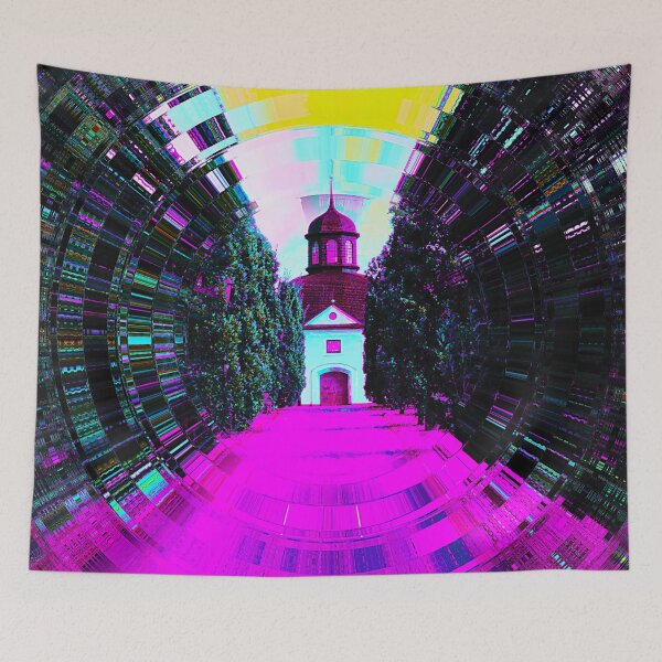 Item preview, Swedish Chapel Vaporwave Glitch Art designed and sold by glitchhub.