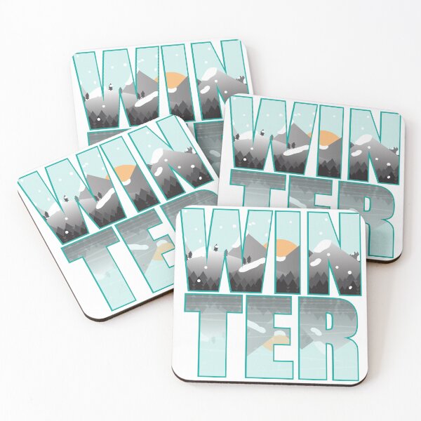 Item preview, Winter text Art- Cool winter ice nation typography designed and sold by feel-free-store.