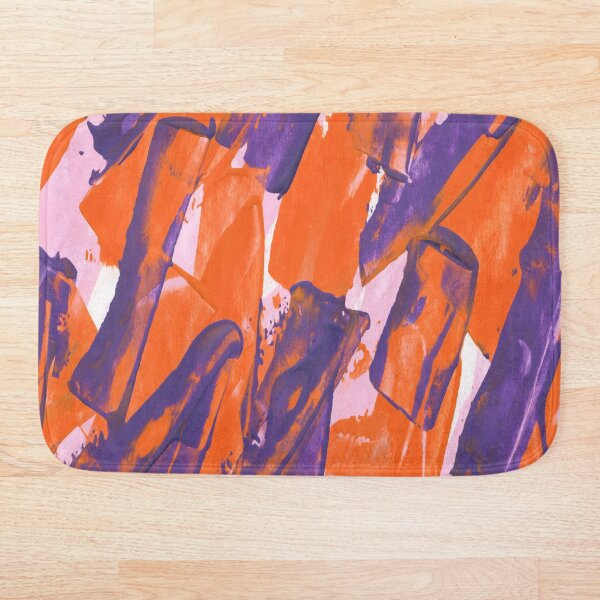 Item preview, Abstract Acrylic Paint Texture in Purple and Orange Colour  designed and sold by Sohee Jin.