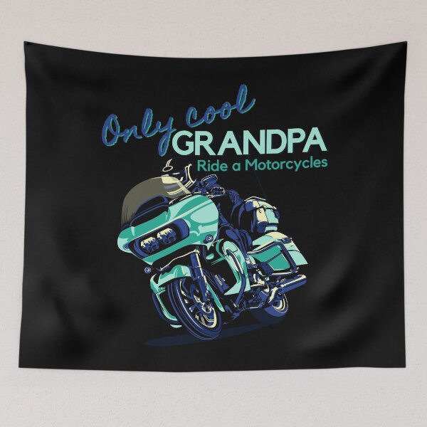 Item preview, Only cool Grandpa, Ride a motorcycle, biker dad, biker grandpa, touring bike designed and sold by Lekrock.