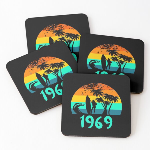 Item preview, 1969 Surf Girl at Sunset Turquoise designed and sold by Labradoodlesetc.