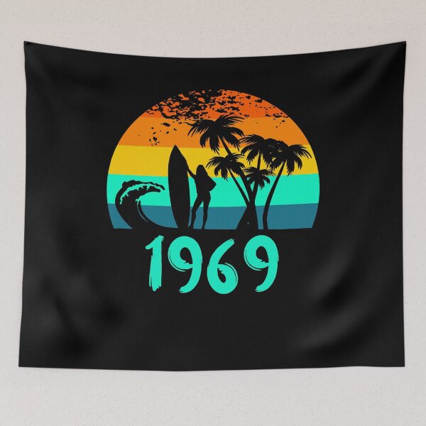 Item preview, 1969 Surf Girl at Sunset Turquoise designed and sold by Labradoodlesetc.