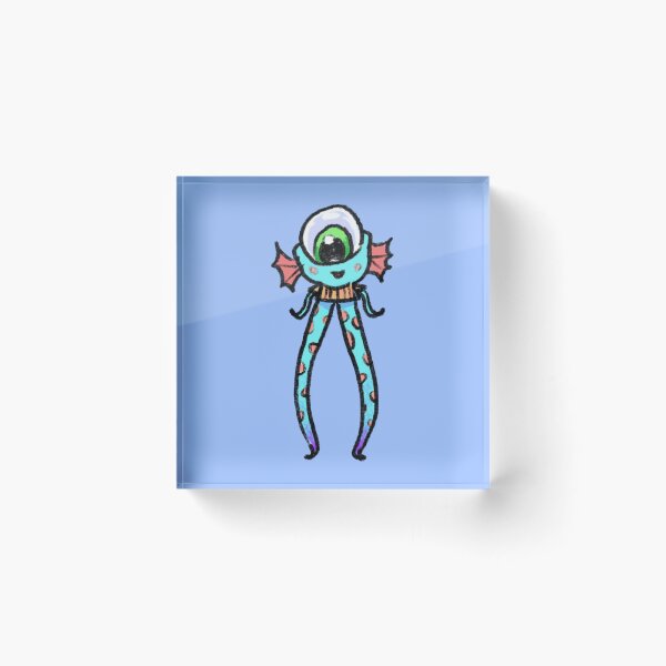 Item preview, Cute long legged fish alien Cyclops  designed and sold by FlyingFennec.