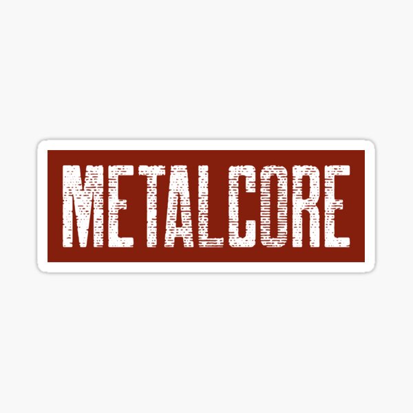 Metalcore box logo Sticker