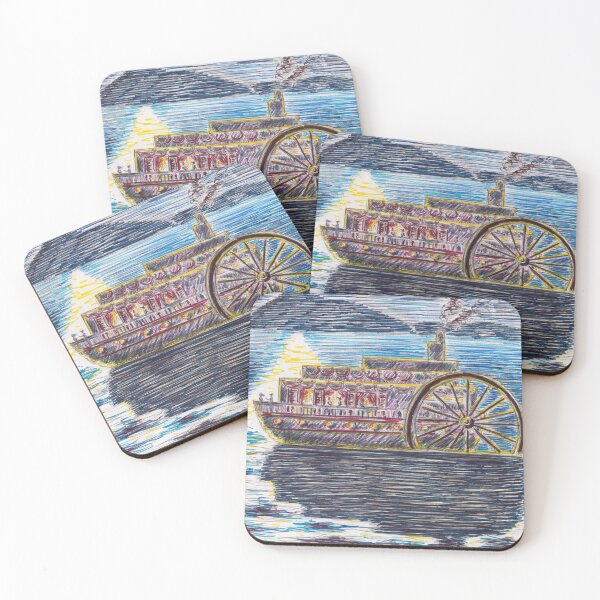 Item preview, Boat on the Mississippi designed and sold by Francesca Romana Brogani.
