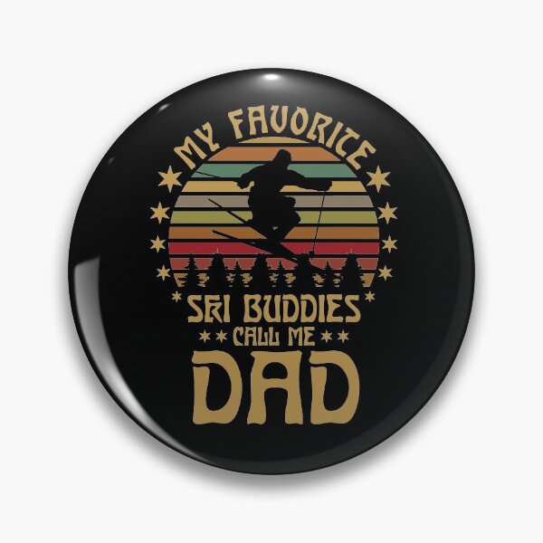 Item preview, My Favorite Ski Buddies Call Me Dad Vintage Skiing Father's Day  designed and sold by issambak.