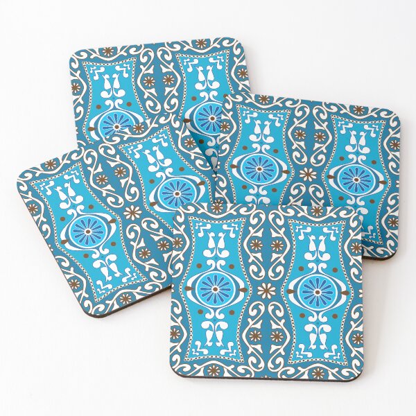 Item preview, Azulejos VIII - turquoise, brown designed and sold by FK-UK.