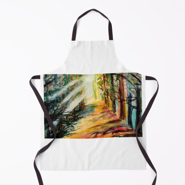 Item preview, Summer in the woods watercolors pattern, illustration designed and sold by Ala Lopatniov.