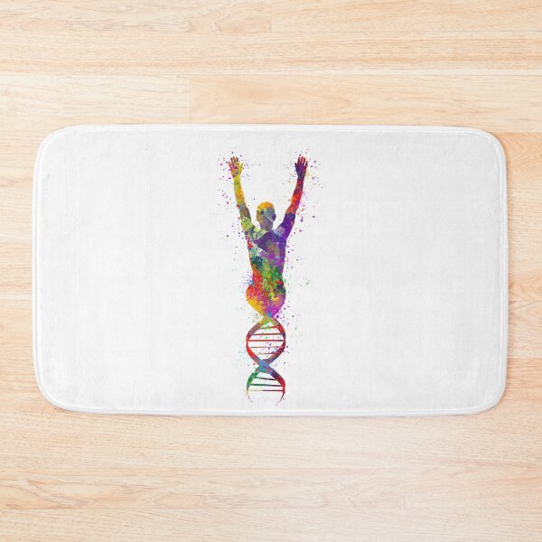 Artikelvorschau, Buntes Aquarell-Genetik-Geschenk der menschlichen DNA entworfen und verkauft von LotusGifts.