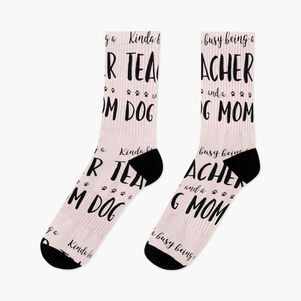 Item preview, Kinda Busy Being A Teacher And A Dog Mom designed and sold by TamGustam.