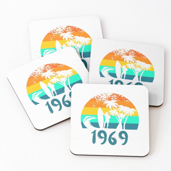 Item preview, 1969 Surf Girl at Sunset Teal designed and sold by Labradoodlesetc.