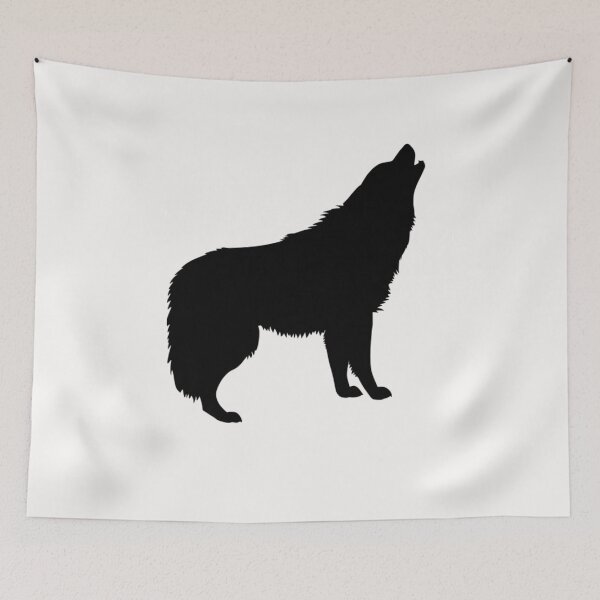 Item preview, Black Wolf design designed and sold by luckyturtles.