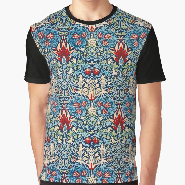 Snakeshead pattern by William Morris Graphic T-Shirt