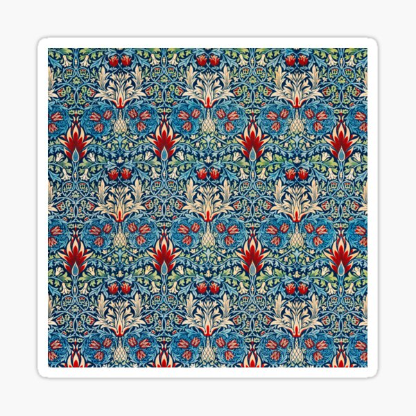 Snakeshead pattern by William Morris Sticker