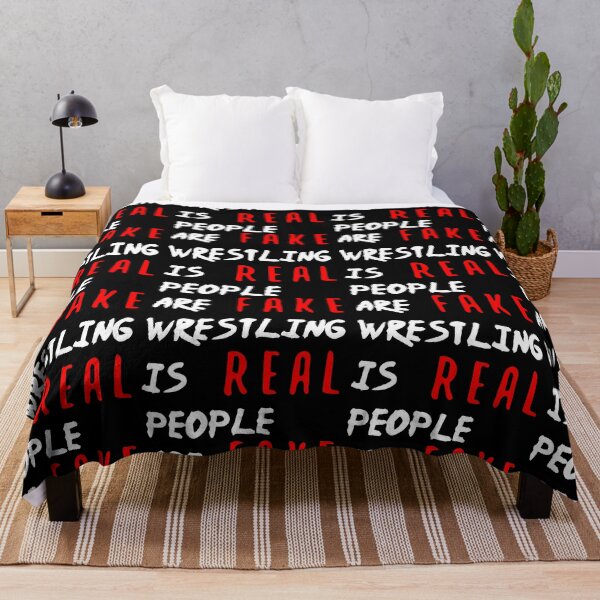 Item preview, Wrestling Is Real People Are Fake designed and sold by KittyPolka.