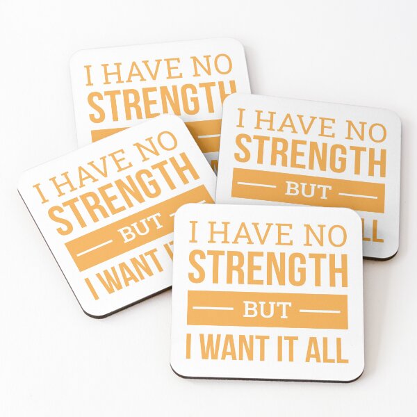 Item preview, I Have No Strenght But I Want It All (Orange) designed and sold by FilipeFerreira.