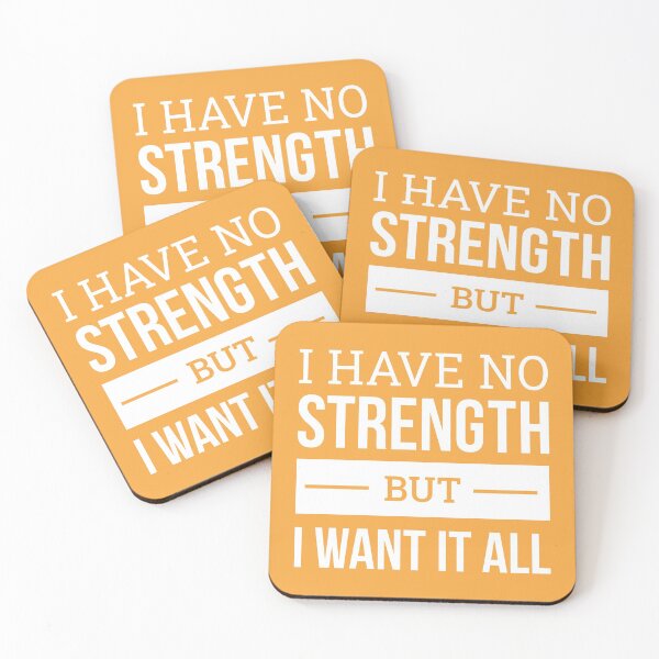 Item preview, I Have No Strenght But I Want It All (Orange BG) designed and sold by FilipeFerreira.