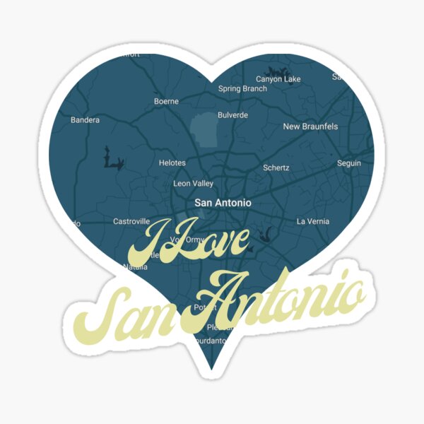 I Love San Antonio, Texas Sticker