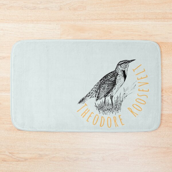 Item preview, Theodore Roosevelt western meadowlark park logo designed and sold by TheWaterBirds.