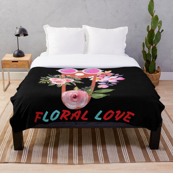 Item preview, Cool floral love glass designed and sold by Tropium-Designs.