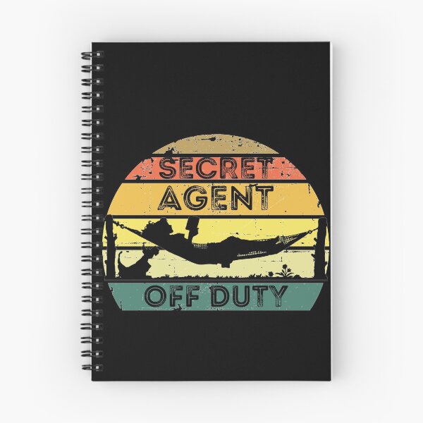 Artikelvorschau, Secret Agent Off Duty - Lustiges Abzeichen entworfen und verkauft von Rhu Creations.
