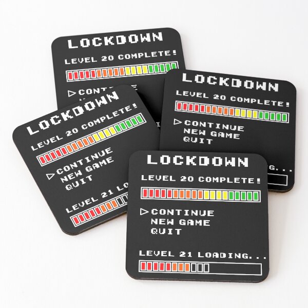 Item preview, Lockdown Gamer Level 20 - Level 21 designed and sold by Shirt-Designs.