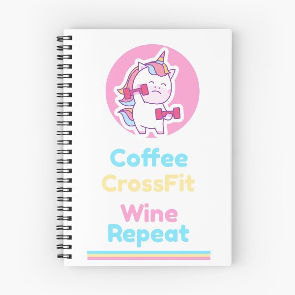 Artikelvorschau, Kaffee CrossFit Wein wiederholen entworfen und verkauft von JellyAF.