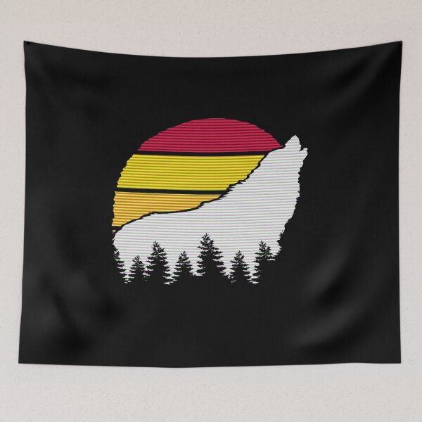 Item preview, Howling Wolf at Sunset designed and sold by Labradoodlesetc.
