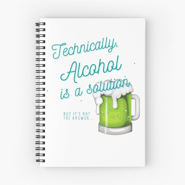 Item preview, Técnicamente, el alcohol es una solución designed and sold by NebularNerd.
