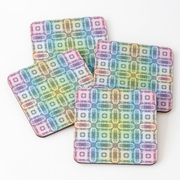 Item preview, Faded Pastel Tiles Geometric Matrix designed and sold by BoundedChaos.