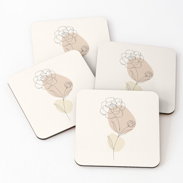 Item preview, Modern minimalist floral boho art designed and sold by MA DESIGNS.