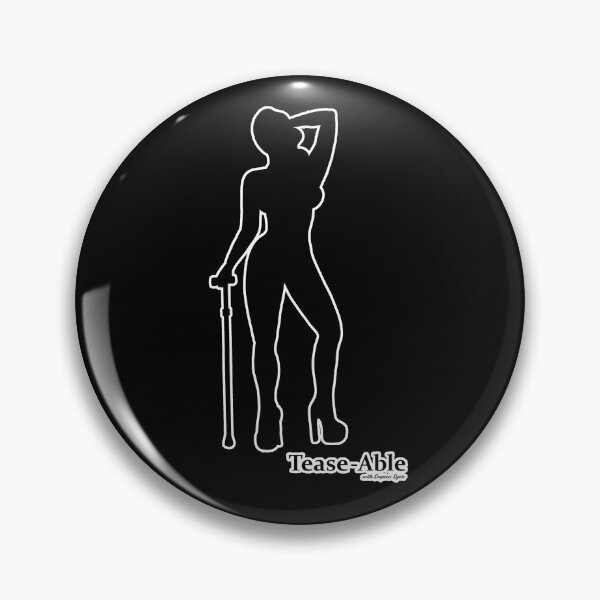 Item preview, Tease-Able -  Large Figure Design WHITE LINE ON BLACK  designed and sold by EmpressEyrie.