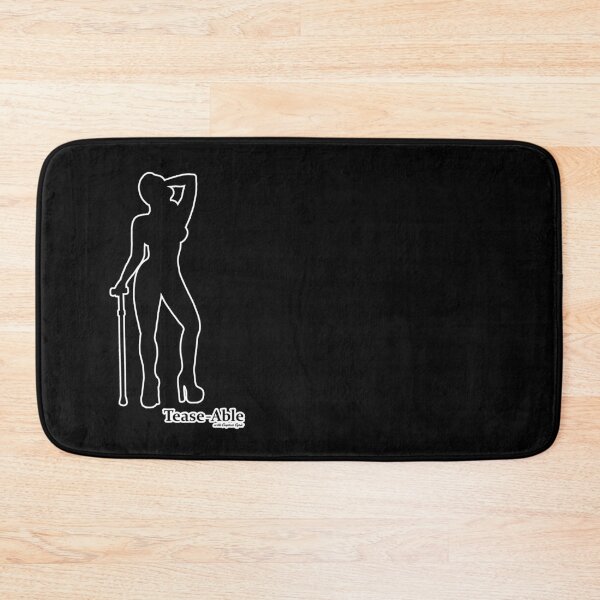 Item preview, Tease-Able -  Large Figure Design WHITE LINE ON BLACK  designed and sold by EmpressEyrie.