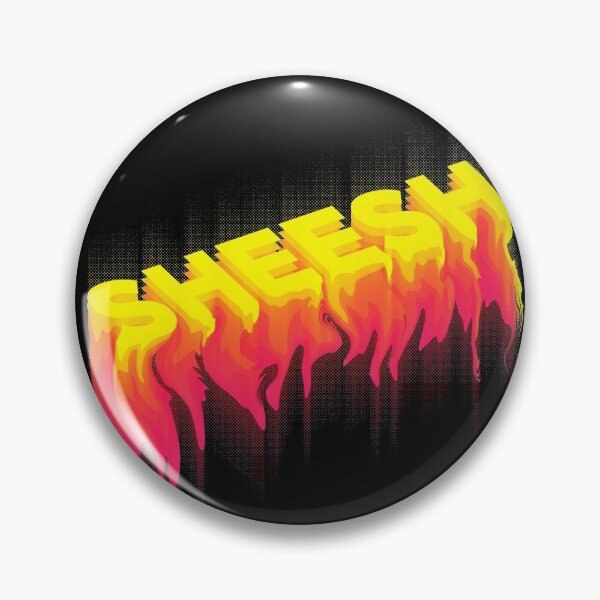 Item preview, SHEESH - drippy toxic fire text design | sheesh bussin tiktok meme designed and sold by Any Color Designs.