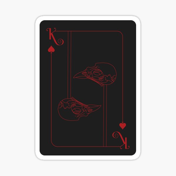 Item preview, Aufkleber mit Kaz-Karte von Six of Crows designed and sold by partumaurora.