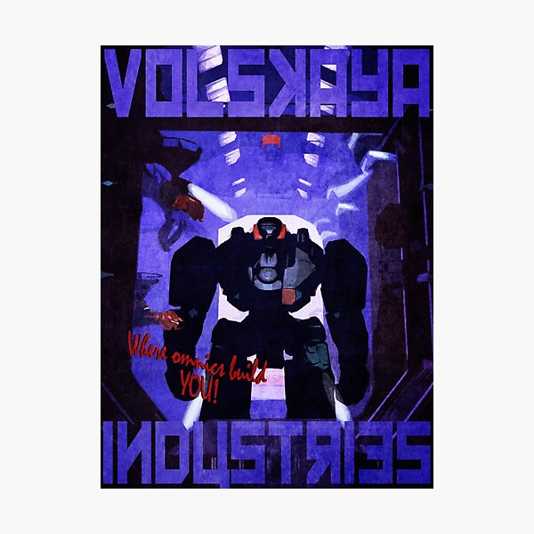 Volskaya Indsustries Vinage Travel Poster Photographic Print