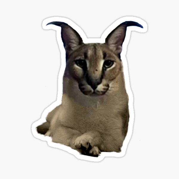 Zabloing Cat Meme - Zabloing Floppa Cat - Sticker