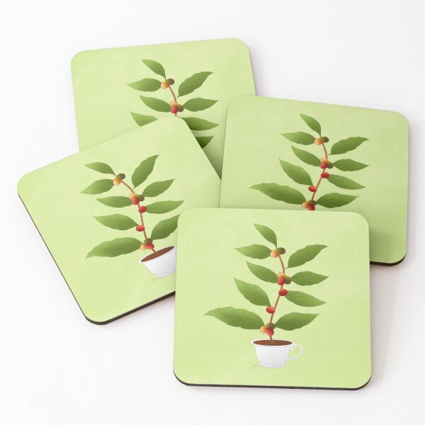 Item preview, Coffee plant comes out of its cup designed and sold by DiegoAOH.
