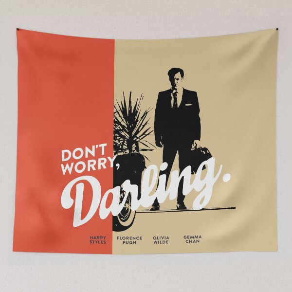 Item preview, Aesthetic minimalist movie poster "Don’t worry Darling" (2021) designed and sold by TrueType.