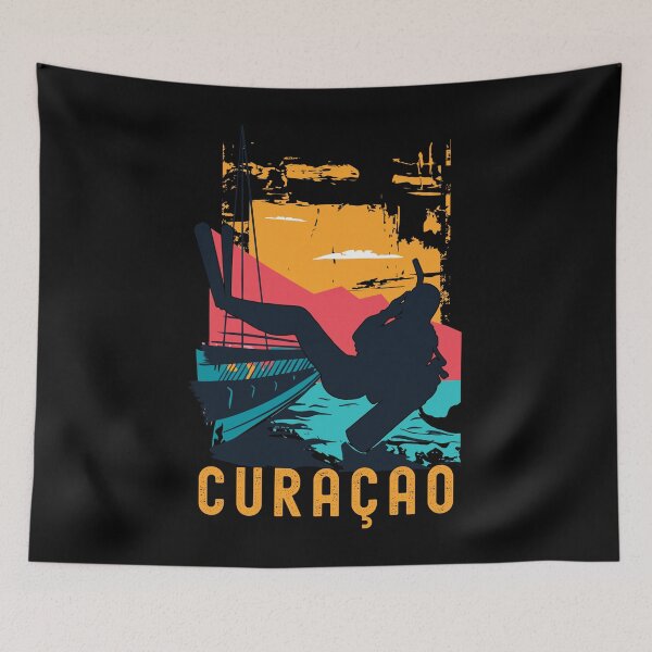 Item preview, Curaçao Dutch Antilles Caribbean Scuba Diving designed and sold by Hoiho Adventure Shirts.