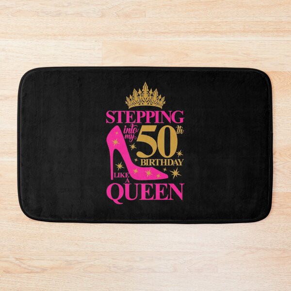 Item preview, Stepping into my 50th Birthday like a queen.  designed and sold by iclipart.