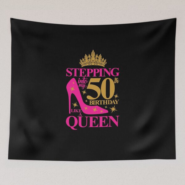 Item preview, Stepping into my 50th Birthday like a queen.  designed and sold by iclipart.