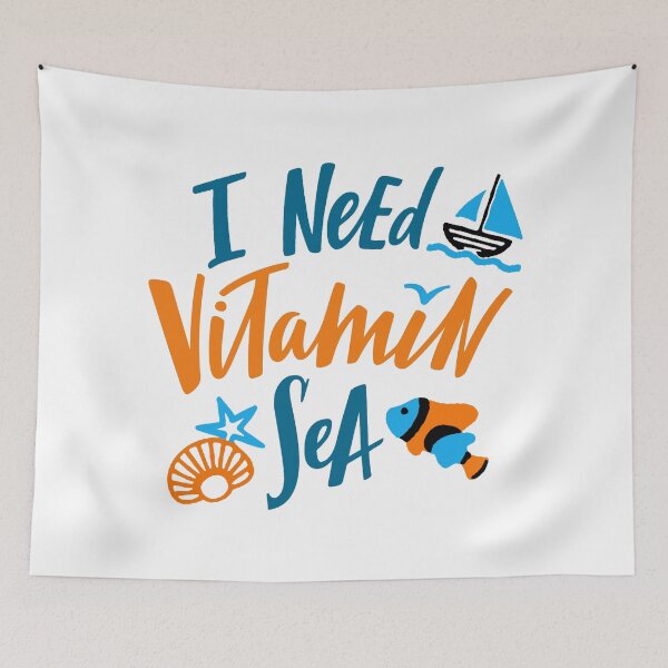 Item preview, I Need Vitamin Sea; designed and sold by StickerApe.