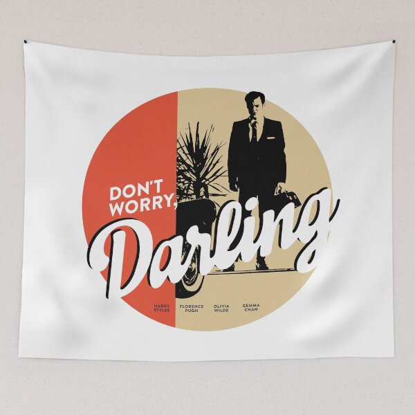 Item preview, Aesthetic minimalist movie poster "Don’t worry Darling" (2021) designed and sold by TrueType.