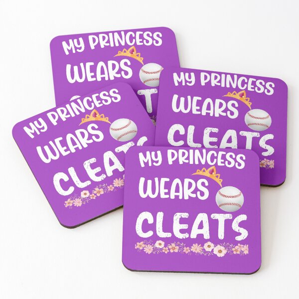 Item preview, My Princess Wears Cleats Flower Funny Baseball Softball Mom  designed and sold by Sarah38.