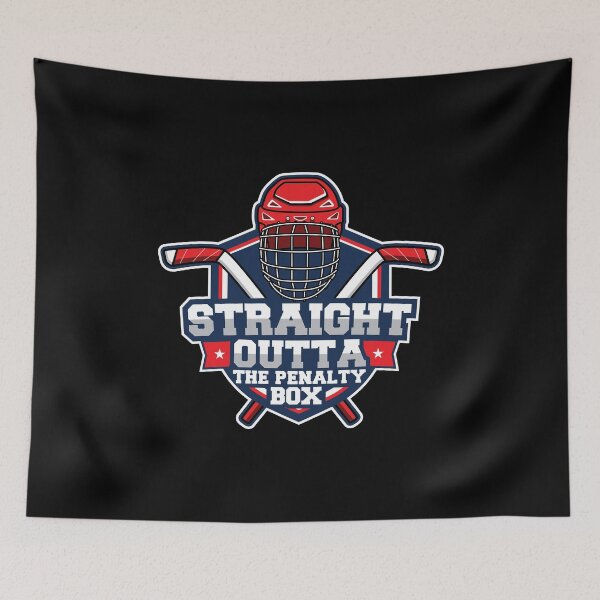 Item preview, Straight Outta The Penalty Box Funny Ice Hockey Player Sport designed and sold by DoSt-997.