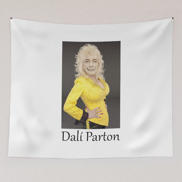 Item preview, Dolly Parton Salvador Dali Parton design bumper sticker designed and sold by cangurojoe.