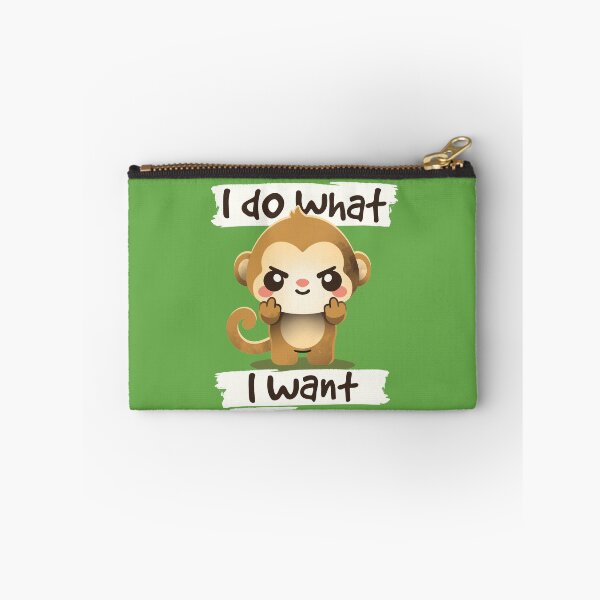 Item preview, Monkey I do what I want designed and sold by NemiMakeit.