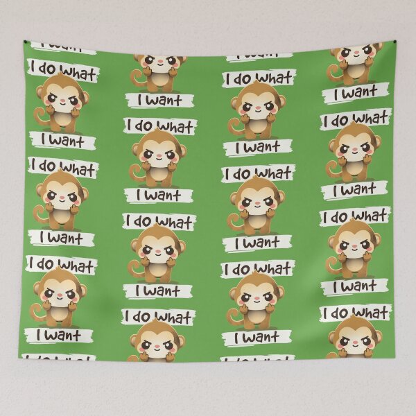 Item preview, Monkey I do what I want designed and sold by NemiMakeit.