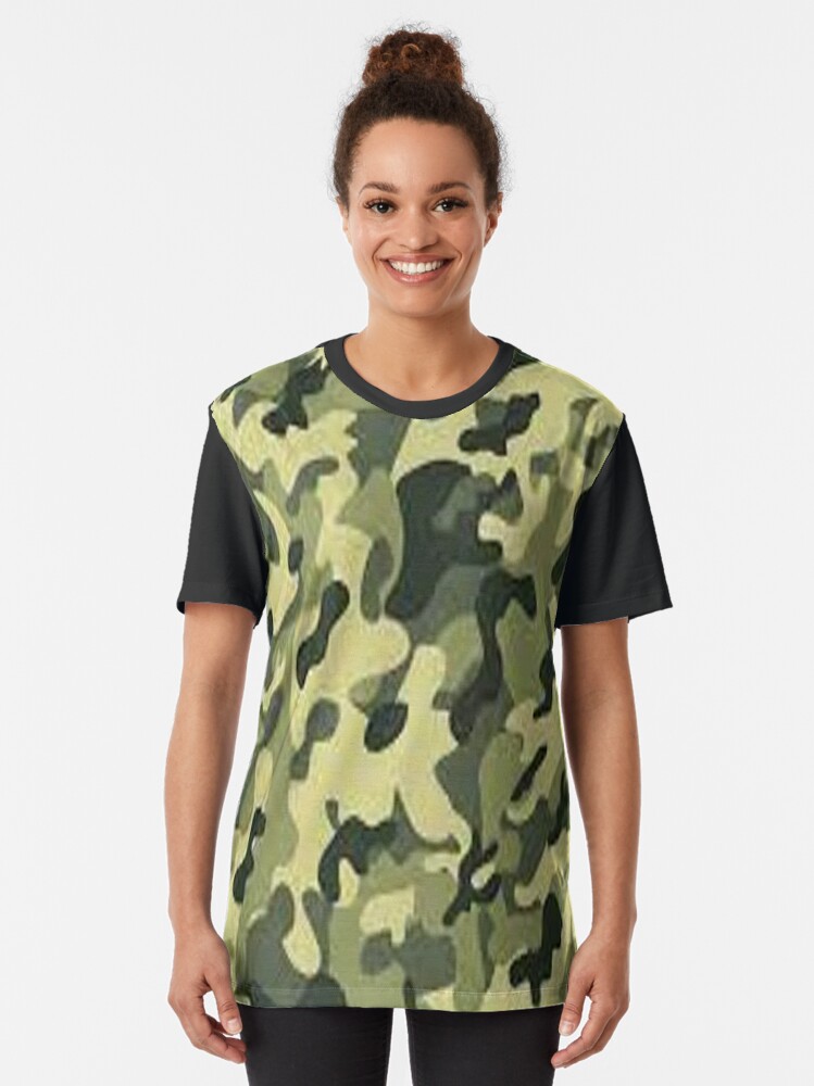 Alternate view of Camouflage Texture Graphic T-Shirt